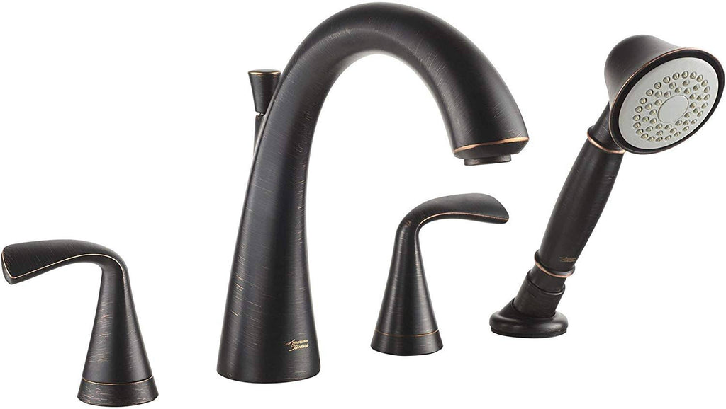 Two Handle Roman Tub Faucet with Handshower D387