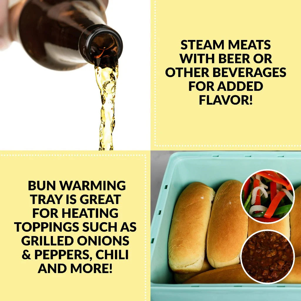 Aqua Hot Dog Steamer V3918