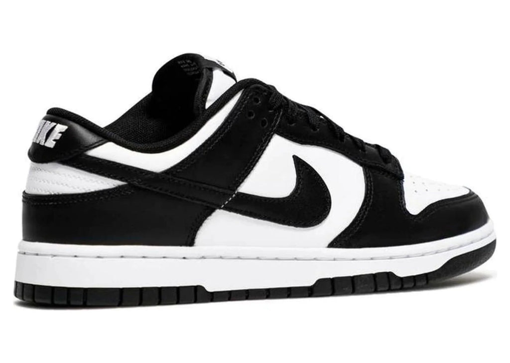 White Black Leather Sneaker Shoes H1120