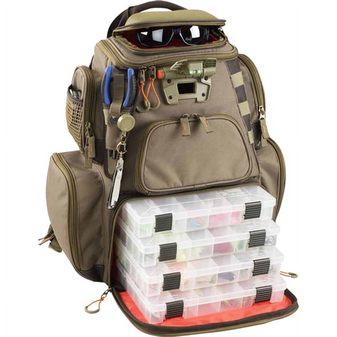 Lighted Tackle Backpack with 4 Trays O1229