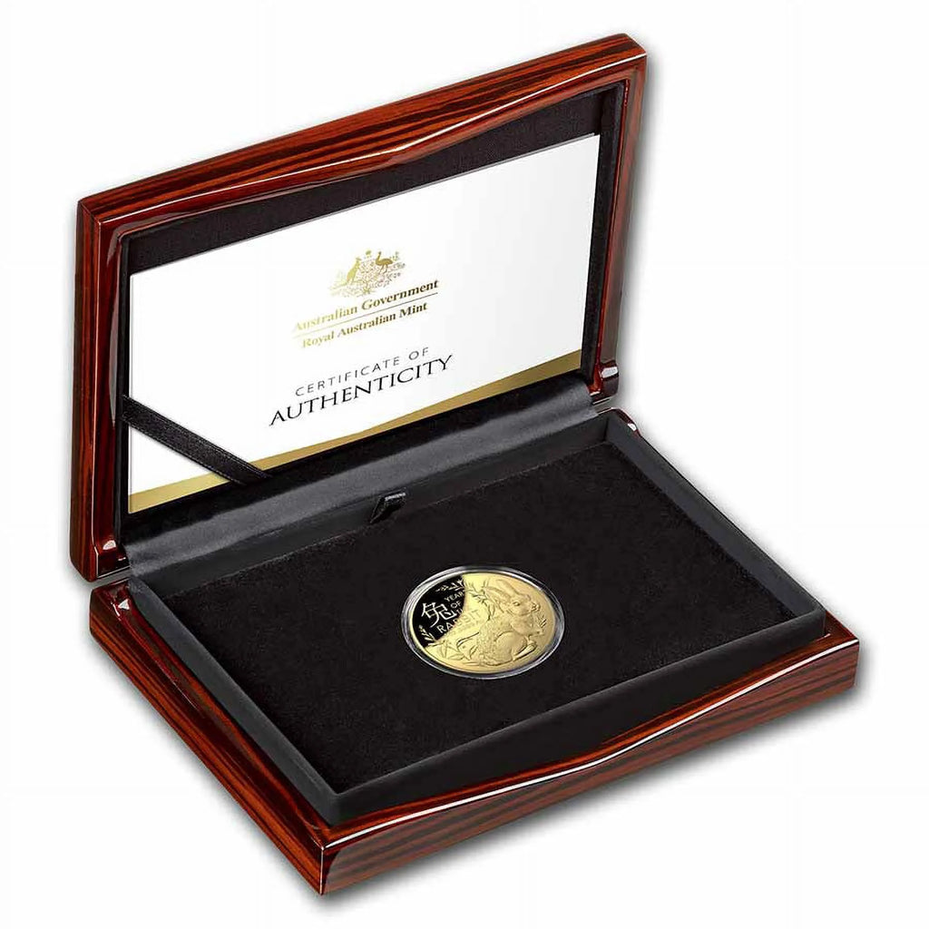 1oz Gold Lunar Year of the Rabbit Domed Proof Coin P8247
