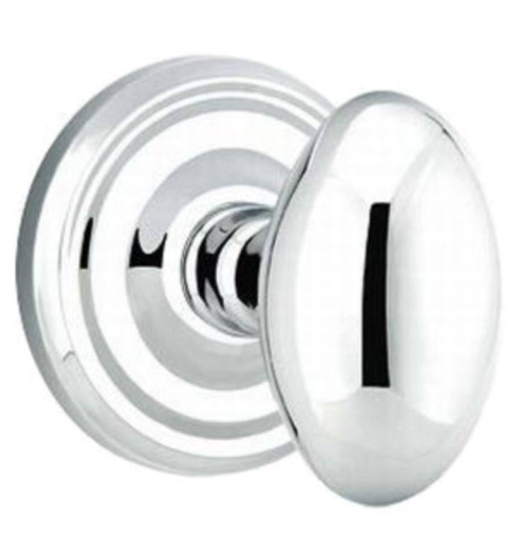 Passage Knob with Regular Rose Bright Chrome Finish I88579