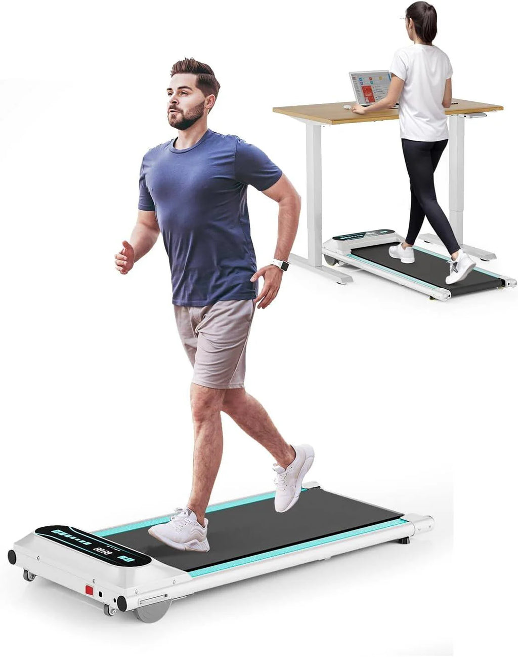 2.5HP Under Desk Treadmill with LED Display I8029