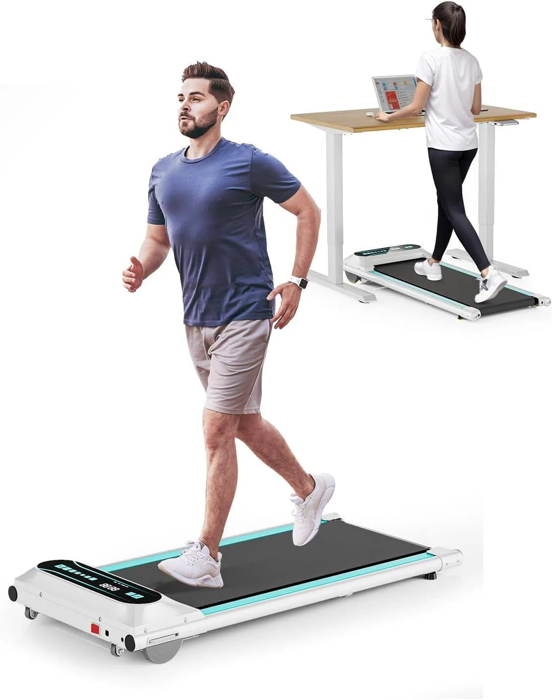 2.5HP Under Desk Treadmill with LED Display I8029