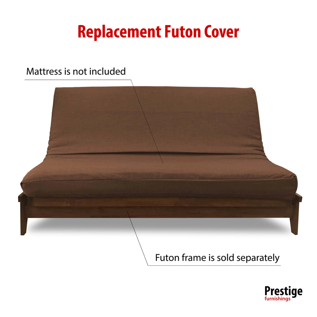 Linen Texture Polyester Futon Cover King Size K4828